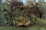 Henri Rousseau The Hungry Lion Throws Itself on the Antelope France oil painting artist